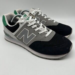 New Balance 574 Mens Shoes‎ Gray/Black/Green Size 11
